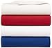 Amazon Basics Solid Lightweight Flannel Sheet Set - Queen, Cadet Blue