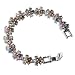 Silver Link Bracelet Tourmaline Gemstone Silver 7.75 Inches