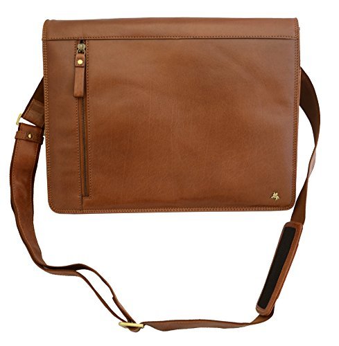 Visconti Buffalo Leather 13 Inch Laptop Case Messenger Shoulder Bag Handbag