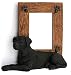 LABRADOR RETRIEVER Black Picture FRAME Figurine SF24B