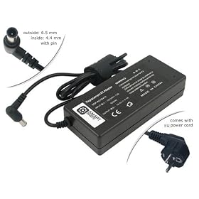AC Adaptateur secteur pour Sony Vaio VGP-AC19V11 VGP-AC19V20 VGP-AC19V26 VGP-AC19V28 VGP-AC19V21 VGP-AC19V23 VGP-AC19V25 chargeur ordinateur portable, adaptateur, alimentation - Garantie 1 An et c�ble d'alimentation europ�en