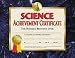 SCIENCE ACHIEVEMENT 30/PK 8.5 X 11 CERTIFICATES