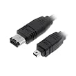 6 Pin to 4 Pin Firewire Male to Male IEEE 1394 Cable - 10 Feet for Canon HV20 HV10 Elura 100 Panasonic PV-GS80 PV-GS320 Sony DCR-HC96 DCR-HC48 DCR-HC28 DCR-HC38 MiniDV Camcorder
