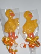 12 Sesame Street Big Bird Party Favor Chocolate Lollipops Birthday Gifts Kids Sucker Pops Favors 1 Dozen
