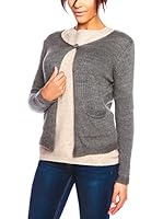 Les filles de Paris Chaqueta Punto Cerise (Gris)