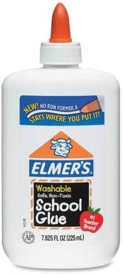 (3 Pack Value Bundle) EPIE308 Washable School Glue, 7.62 oz, Liquid