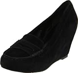 DV by Dolce Vita Women's Piper Penny Loafer Pump,Black Suede,8 M US