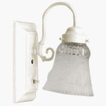 Click here to buy Angelo Brothers 1light Wall Brkt W Florl Shade by Angelo Brothers.