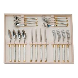 Laguiole boxed 20 piece cutlery set in wood gift box