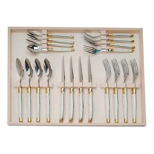 Laguiole boxed 20 piece cutlery set in wood gift box