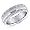 14K White Gold Eternity Diamond Band Ring Size 4