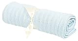 Elegant Baby 100% Cotton Cable Blanket Blue 36 X 45