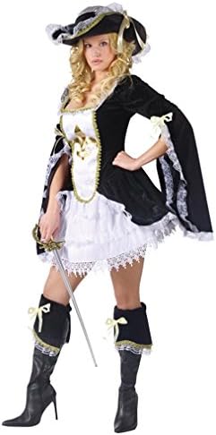 Holiday Times Unlimited Inc Women's Madame Musketeer Costume Black Medium/large