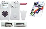 White Leather Case for Apple Ipod Nano + Screen Protector Ipod Nano LCD Protective-film
