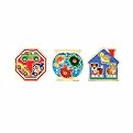 Melissa & Doug Pets, Fish Bowl and Stop Sign/ Vehicles Wooden Jumbo Knob Puzzle Bundle