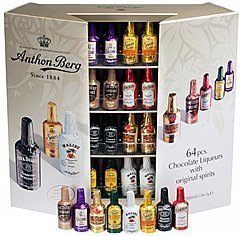 Anthon Berg Dark Chocolate Liqueurs with Original Spirits - 64 pcs. Gift Box (2.2 lbs) by Anthon Berg [Foods]