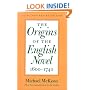The Origins of the English Novel, 1600-1740