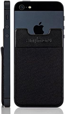 SINJIPOUCH B3 Stick-On Wallet making Your Smart phone turn into Wallet Case, Case with a Card Holder, Money Clip or Credit Card Case especially for iPhone 4 / 4s / 5 / 5s / 6 / 6 Plus, Galaxy S2 / S3 / S4 / S5, Galaxy Note 1 / 2 / 3 / 4, LG G2 / G3, HTC M8, iPod Touch , Sony Xperia. Sinji Pouch Basic 3 - Black