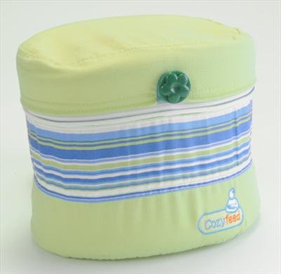 CozyFeed Adjustable arm rest pillow for breast and bottle feeding - Green.