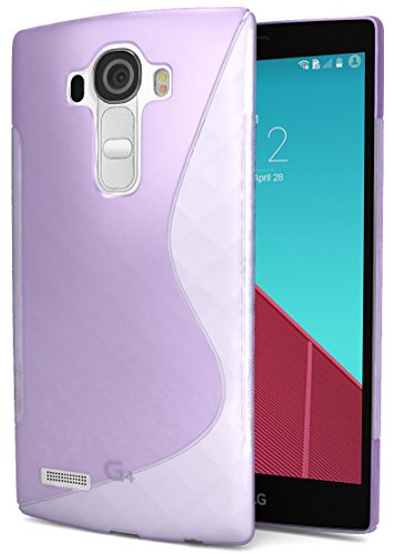 LG G4 Case, Cimo [Wave] Premium Slim TPU Flexible Soft Case for LG G4 (2015) - Purple