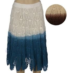 Eshe 490 Women's Plus Size Skirts - Brown