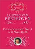cover of Piano Concerto No. 4 in G Major: Op. 58 (Dover Miniature Scores)