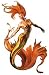 Sexy Fire Mermaid Flowing Hair Sticker~boris Vallejo & Julie Bell Image
