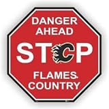 Calgary Flames Stop Sign