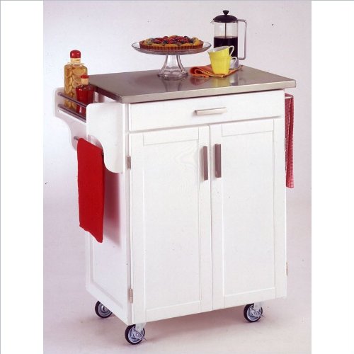 Home Styles 9001-0022 Create-a-Cart 9001 Series Cuisine Cart with Stainless Top, White, 32-1/2-Inch Home Styles 9001-0022 Create-a-Cart 9001 Series Cuisine Cart with Stainless Top, White, 32-1/2-Inch