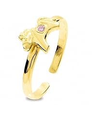 Girls First Pony Simulated Diamond Budget Rings 9k Gold Size K 5.25 25294
