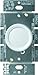Lutron Rotary Dimmer for Incandescent Bulbs, 600-Watt Single-Pole/3-Way Preset, D-603P-WH, White