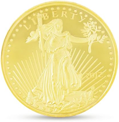 24k 99.99% Gold Plated Walking Liberty Coin