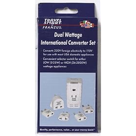 Click here to buy Dual Volt Adapter Set by Conair.