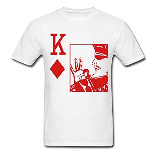 MozFashion Men's King Of Diamonds Kappa Alpha Psi T-Shirts white