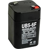 UPG Sealed Lead-Acid Battery - 6V, 5 Amps, Model# UB650F Lantern