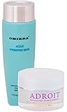 Omiera Labs Adroit Facial, Body,Bikini,and Legs Hair Growth After Shaving And Hair Removal Inhibitor Cream 1.0 fl. oz. & Acdue Breakouts, Bumps, Acne Scars Facial Cleanser And Body Wash 7.0 fl. oz.