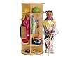 Jonti-Craft 0350JC Revolving 5-Section Coat Locker, Natural