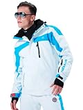 Nebulus Rocket - Blouson de ski homme - Colonne d'eau 10000 mm - Blanc/bleu