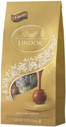 Lindt Lindor Chocolate Truffle Assortment- 5 Flavors 9.3 oz (263.65 g)- 6 PACK