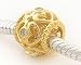 18k Gold on 925 Sterling Silver European Style