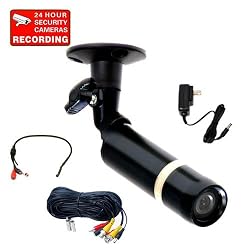VideoSecu Outdoor Sony CCD Bullet Security Camera Weatherproof 3.6mm Wide View Angle Lens for CCTV DVR Home Surveillance System with Free Power Supply, Microphone and Extension Cable CFB