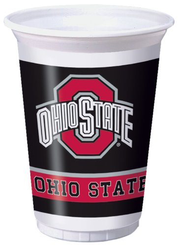 Creative Converting Ohio State Buckeyes Printed Plastic 20 oz. Cups (8 Count)