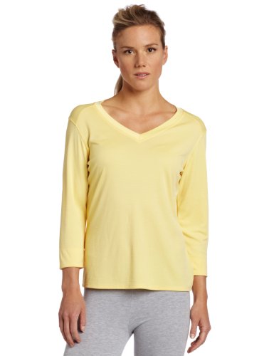 Columbia Sportswear Women's 3/4 Skiff Guide Tee, Medium, Lemon Whip