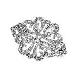 14k White Gold Diamond Brooch 1/4ct - JewelryWeb