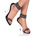 PleaserUSA Womens Sandals Caress-440 black Size 5.5 UK