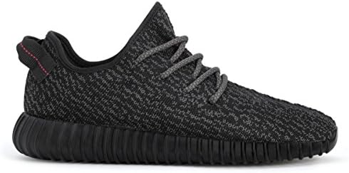 Men Women's Unisex Yeezy Breathable Casual Athletic Fashion Sneaker (Men 8(M) US 41 EU, Black)