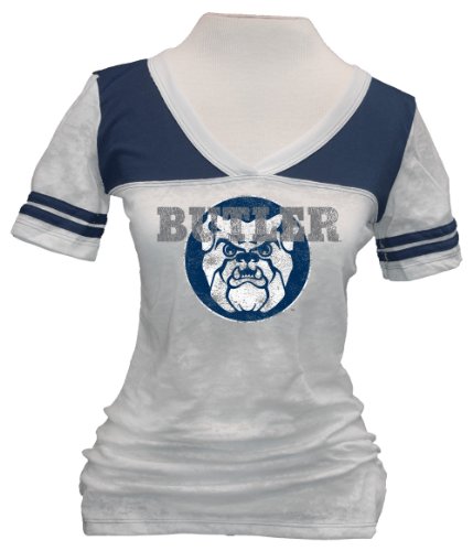 NCAA Womens Butler Bulldogs Quimby Jr Burnout V-Neck