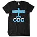 Fly CDG Paris Airport Women's T-shirt by Smash Vintage