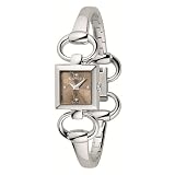Gucci Women`s YA120509 Tornabuoni Square Brown Dial Watch