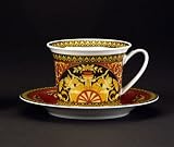 Versace by Rosenthal Medusa Red Breakfast Cup & Saucer